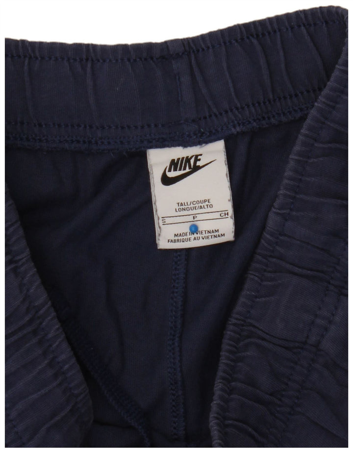 Pantalones cortos deportivos NIKE para hombre pequeños de algodón azul marino
