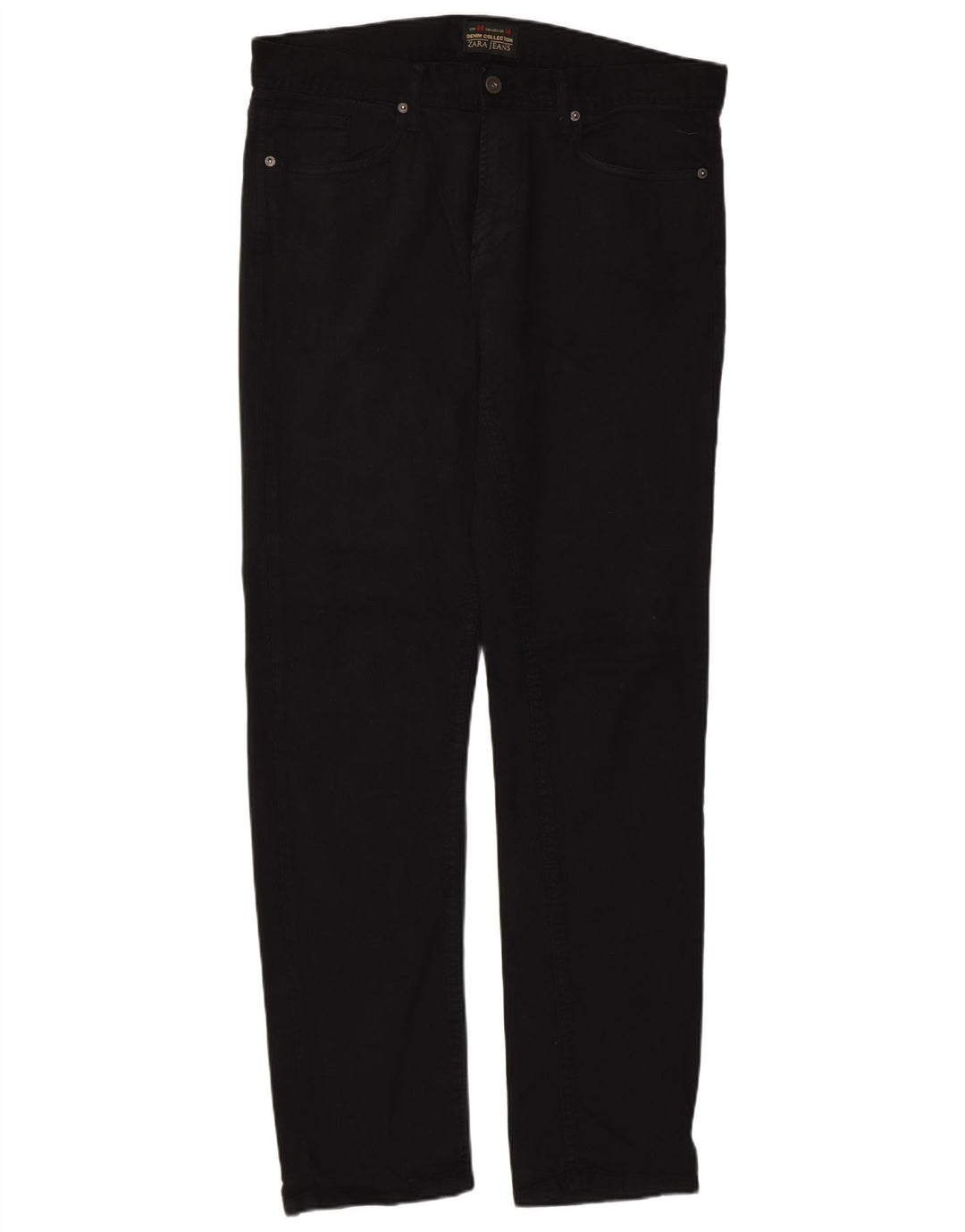 Zara Hombre Vaqueros Slim W34 L33 Algodón Negro