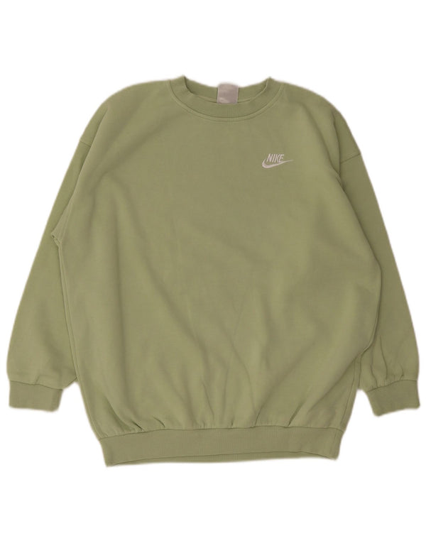 Nike Sudadera para niña Jumper 12-13 años Grande Verde Algodón