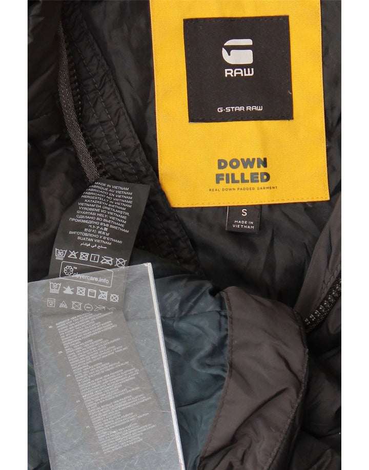 G-STAR Abrigo acolchado para mujer UK 40 Pequeño Poliéster negro