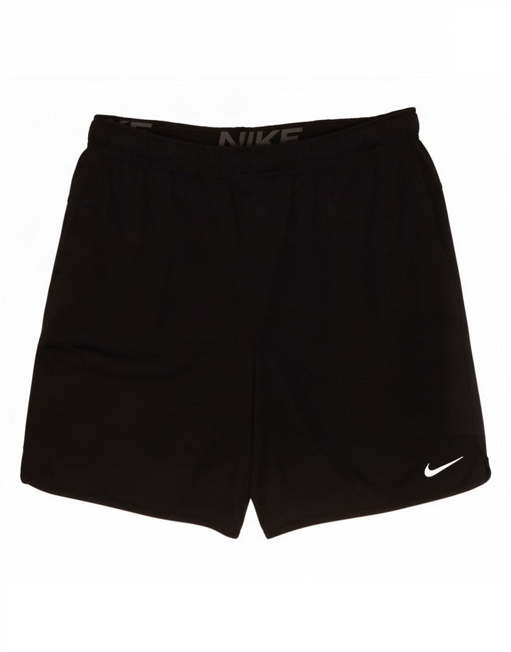 Nike Dri Fit - Pantalones cortos deportivos para hombre (poliéster), color negro