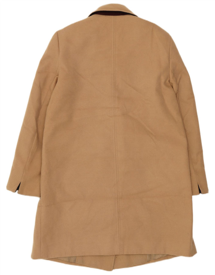 Topshop Abrigo para mujer UK 10 Small Beige Poliéster