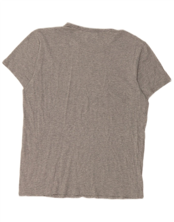 Camiseta Calvin Klein para hombre Top de algodón moteado gris medio