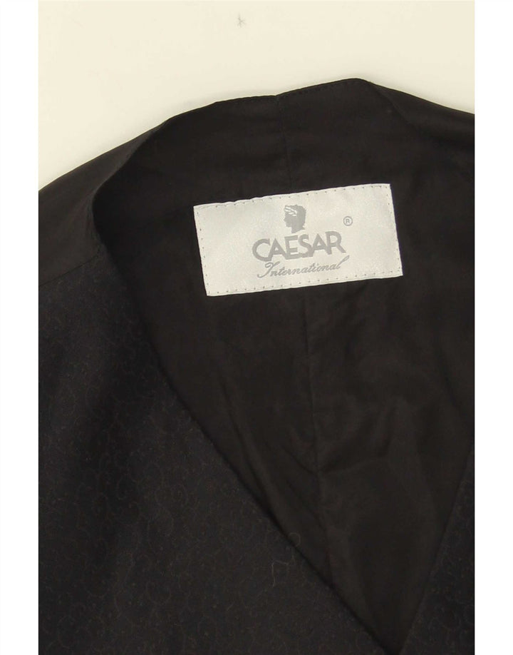 Chaleco Caesar para mujer UK 8 Small Black Paisley