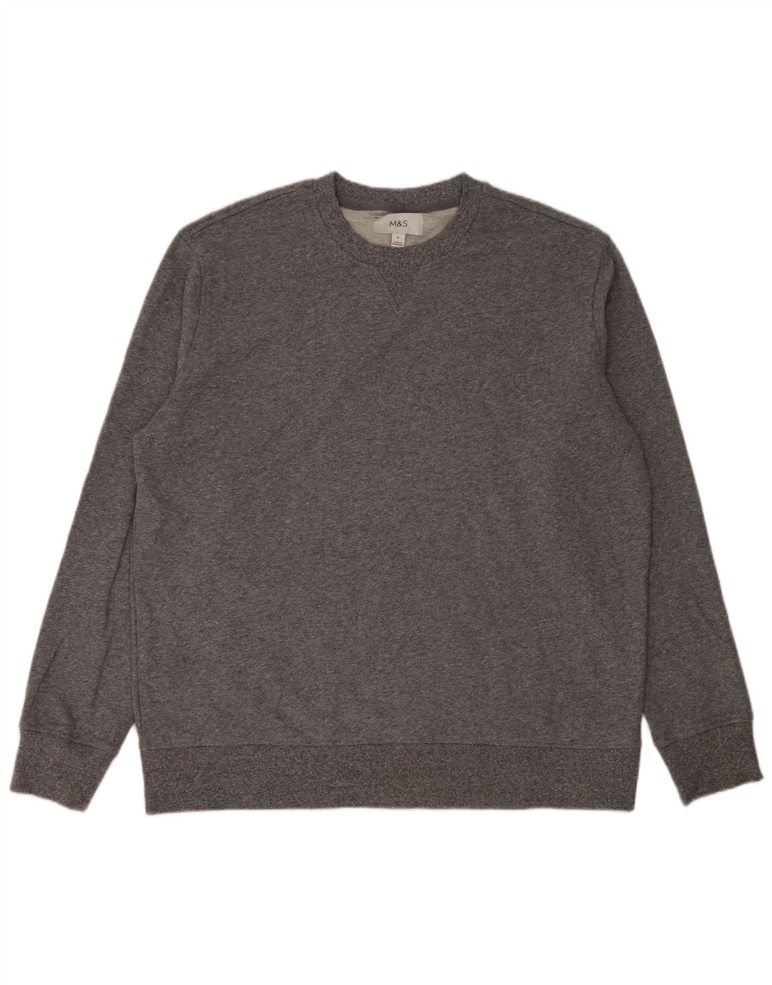 Marks & Spencer Hombre Sudadera Jumper XL Gris Algodón