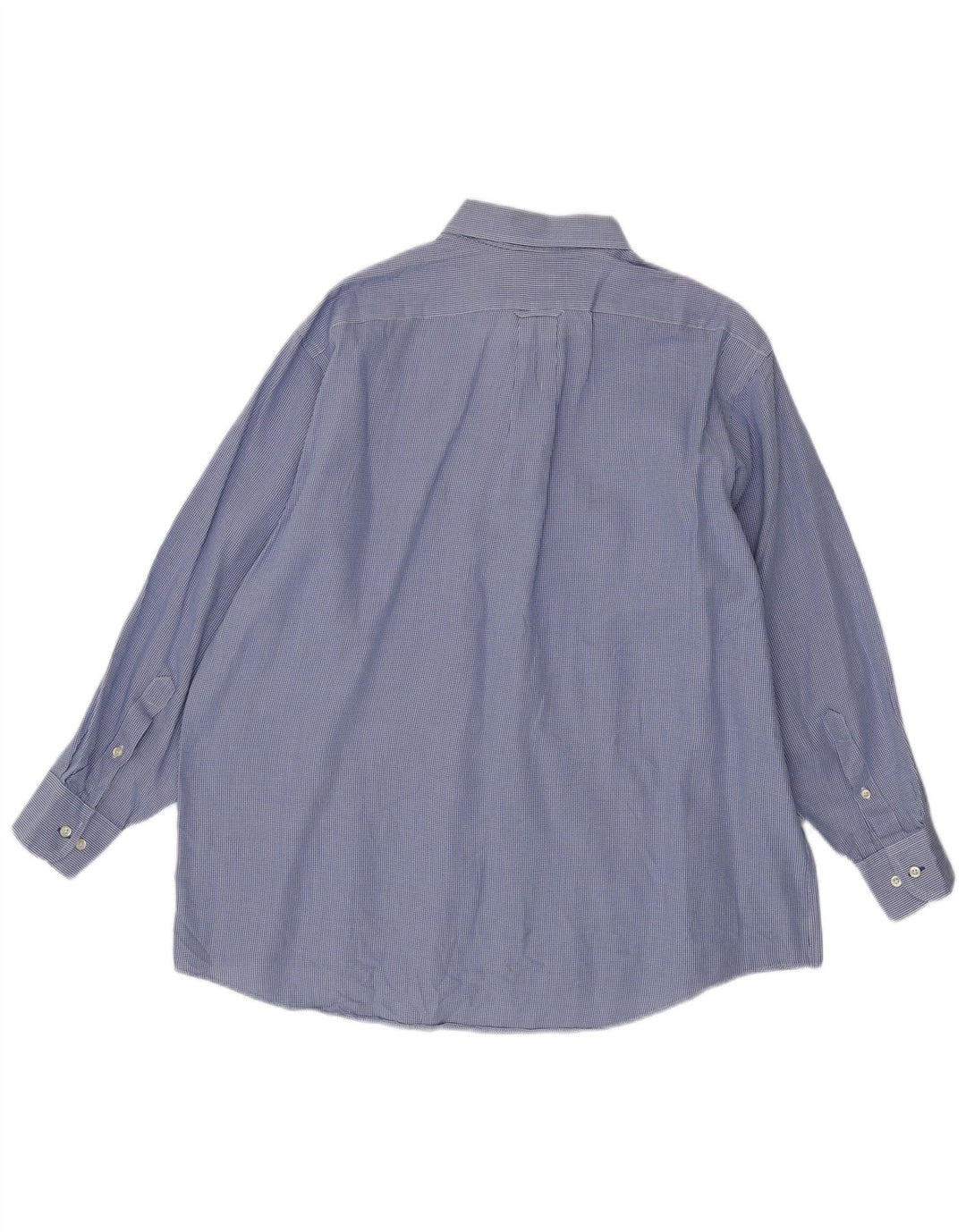 Camisa Izod Hombre A Cuadros Regular Fit Talla 17 XL Algodón Pata De Gallo Azul
