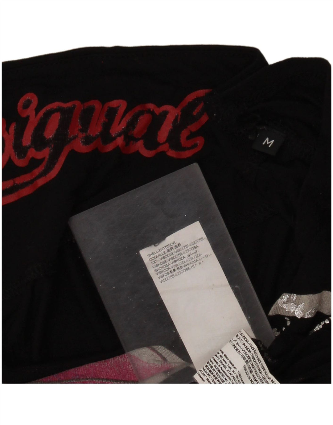 DESIGUAL Camiseta gráfica extragrande para mujer UK 44 Medium Black Floral