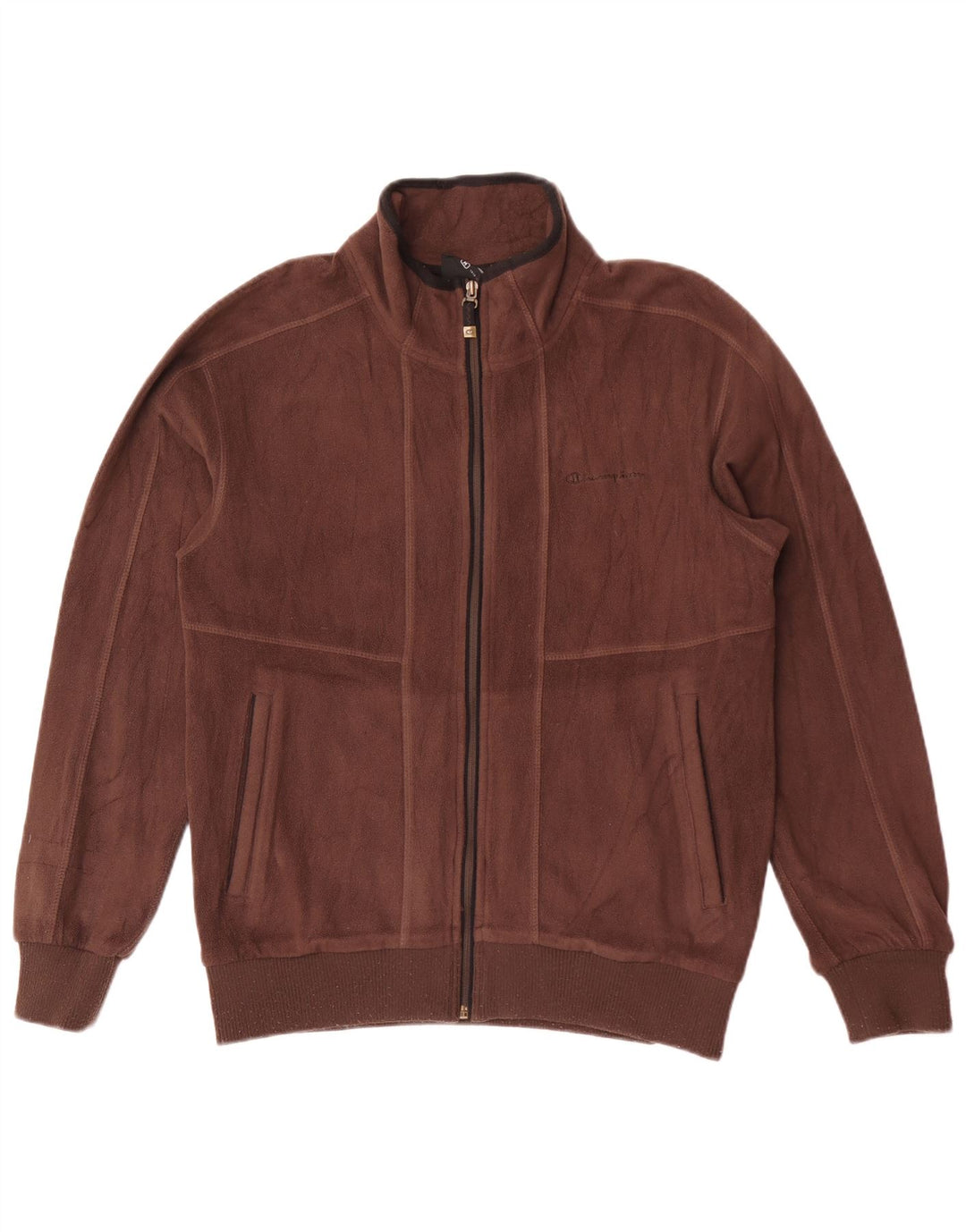 Champion Chaqueta Polar Hombre UK 38 Marrón Medio Poliéster Deportes