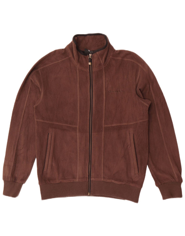 Champion Chaqueta Polar Hombre UK 38 Marrón Medio Poliéster Deportes
