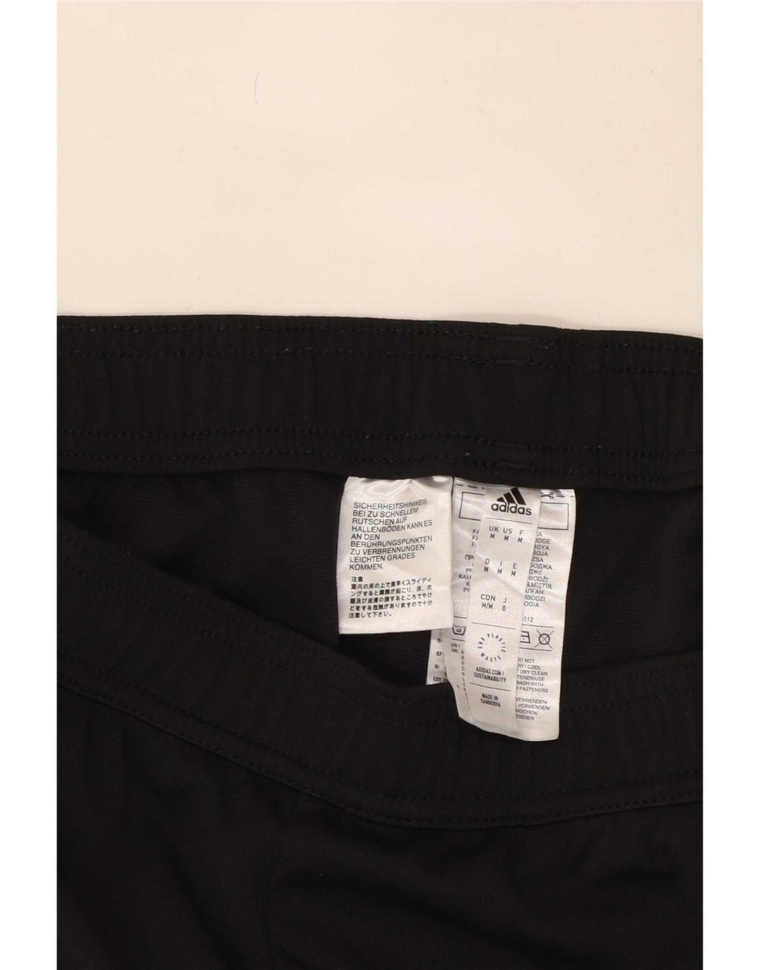 Adidas Hombre Aeroready Pantalones De Chándal Mediano Negro Colorblock Poliéster
