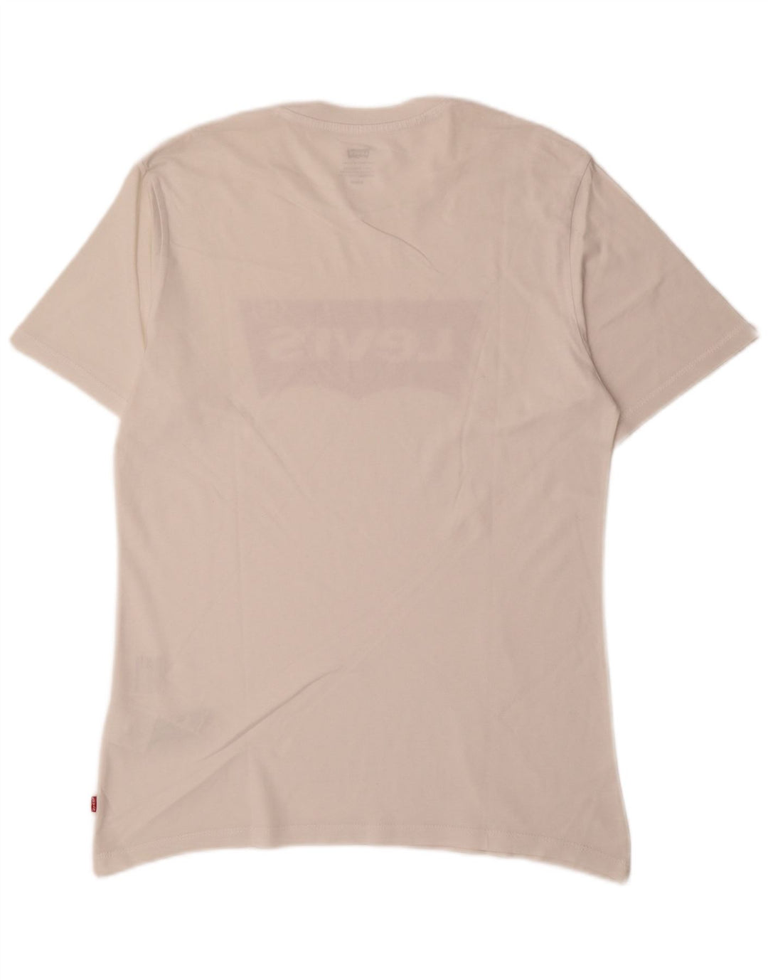 Levi's Camiseta gráfica para hombre Top Small White Cotton