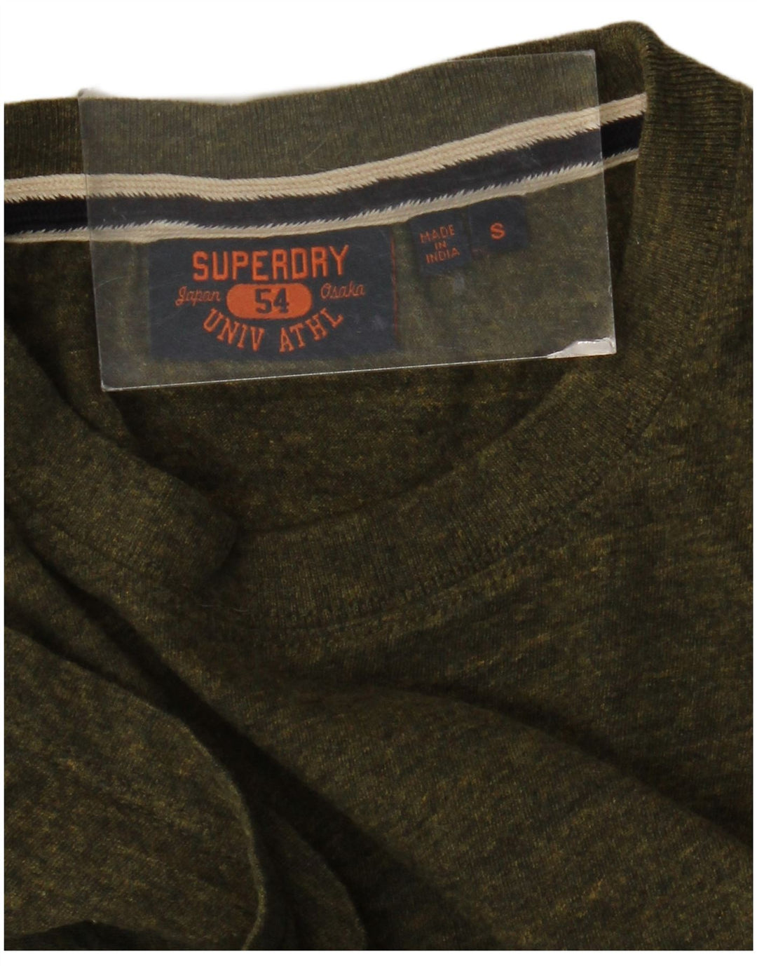 Superdry Camiseta para hombre Top Small Khaki Moteado