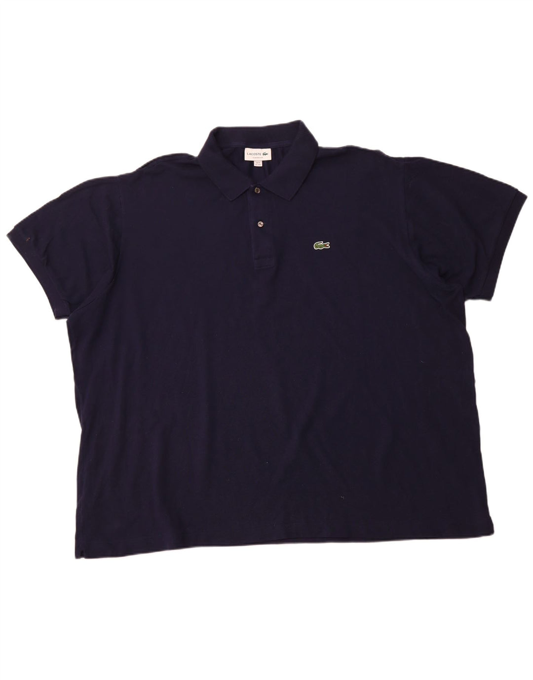 LACOSTE Polo de ajuste clásico para hombre talla 10 5XL algodón azul marino