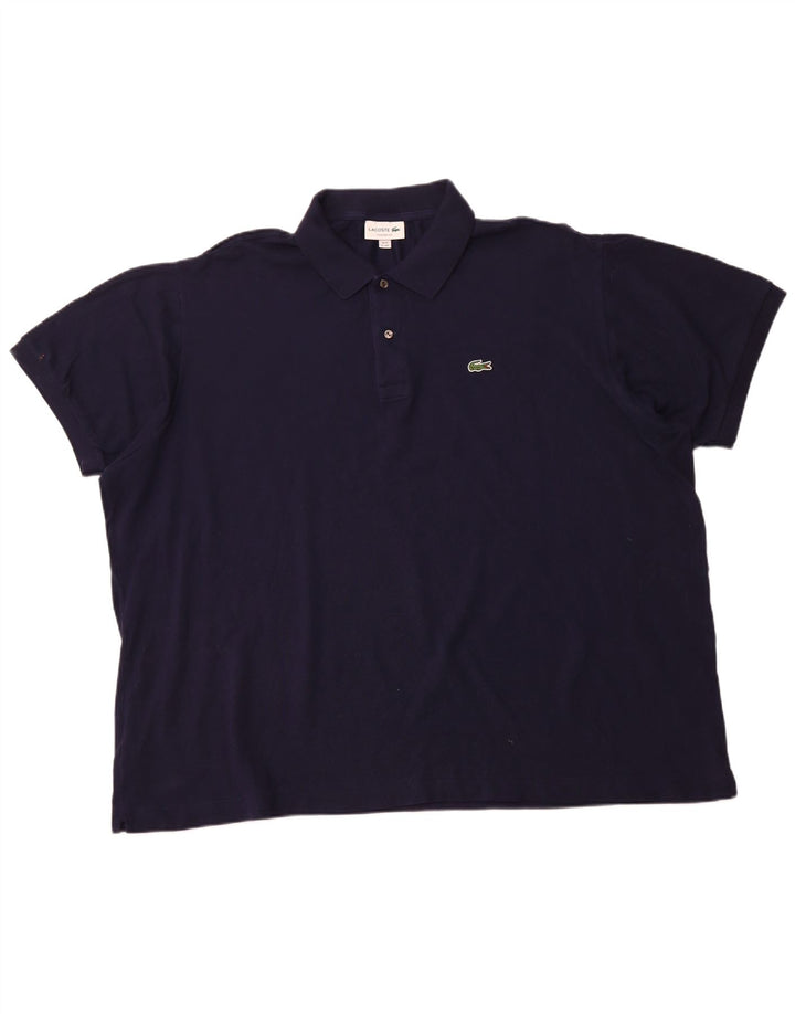 LACOSTE Polo de ajuste clásico para hombre talla 10 5XL algodón azul marino