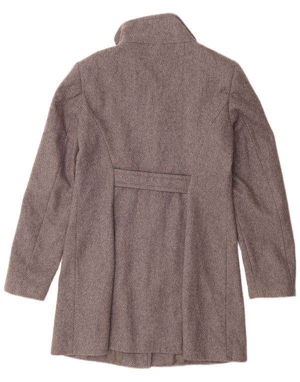 Abrigo Benetton Mujer ES 42 Lana Gris Medio