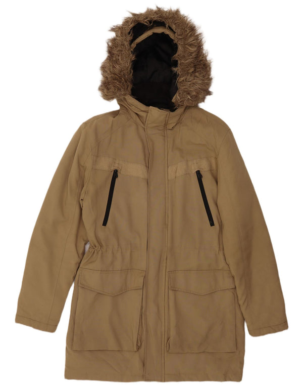 Jack & Jones Chaqueta Parka con Capucha para Hombre UK 38 Poliéster Beige Medio