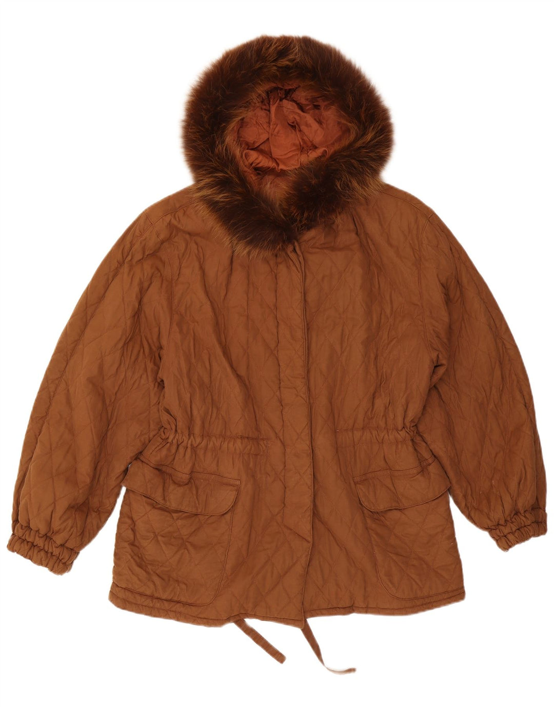 Ileana Zara Chaqueta acolchada con capucha extragrande para mujer IT 40 Small Brown
