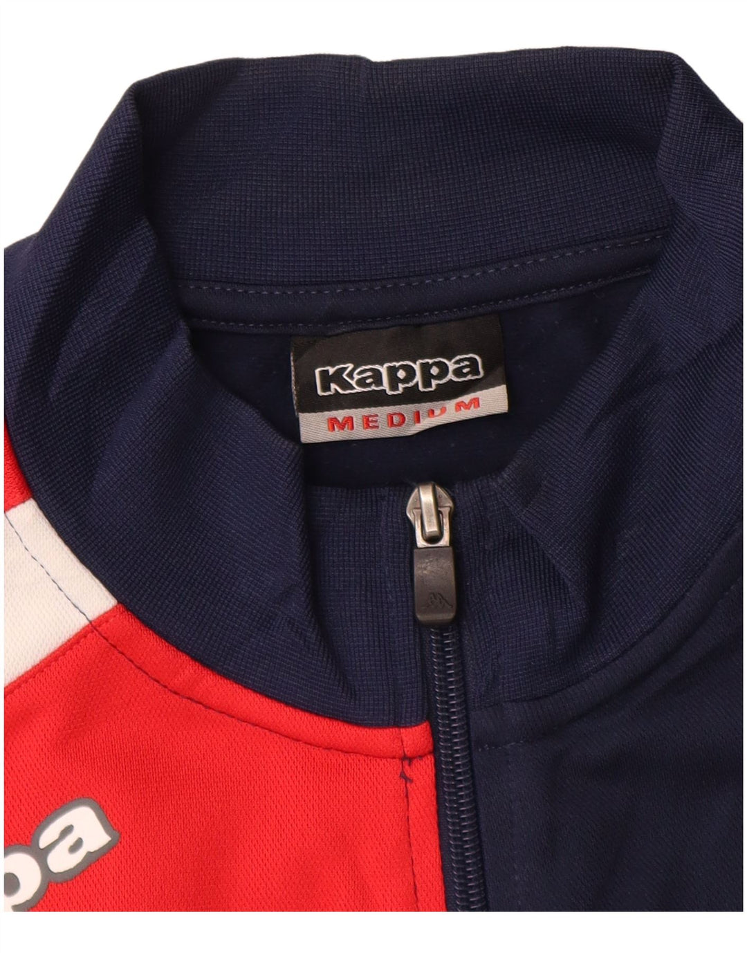 Kappa Hombre Chaqueta Top De Chándal Con Gráfico Medium Azul Marino Colorblock