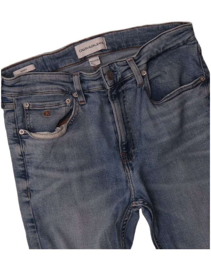 Vaqueros pitillo para mujer CALVIN KLEIN W32 L32 Algodón azul