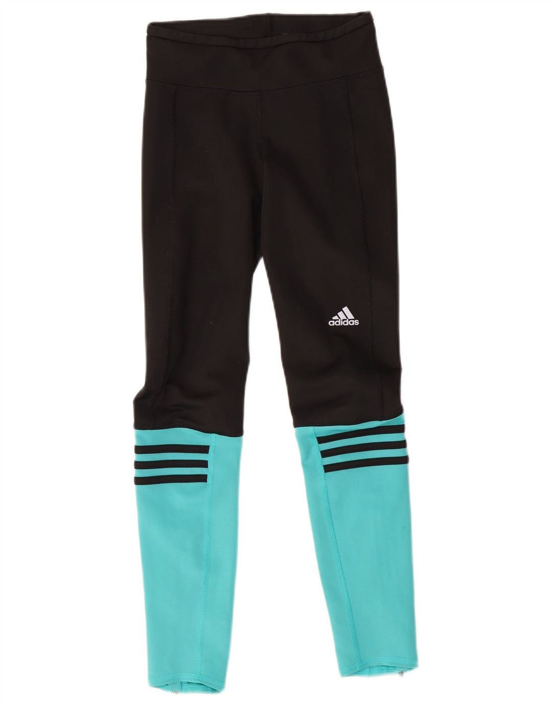 ADIDAS Leggings Climalite para mujer UK 0/2 2XS Poliéster color block negro