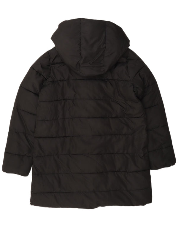 Hobbs Abrigo acolchado con capucha para mujer UK 12 Mediano Poliéster negro