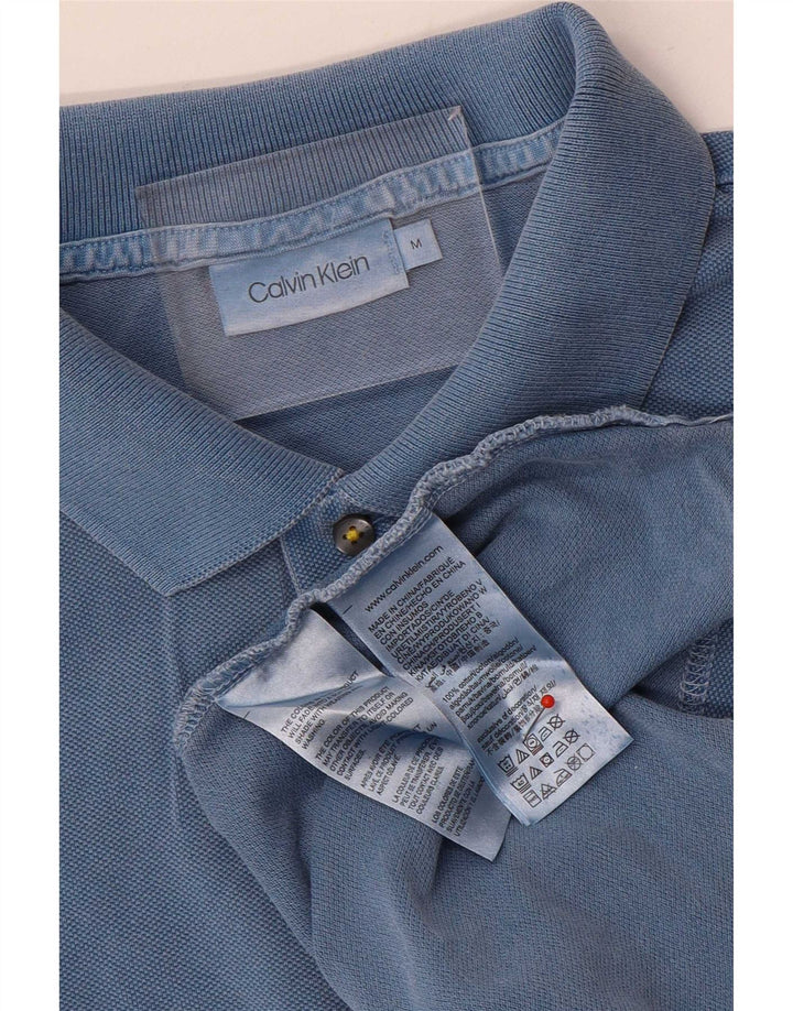 Polo Calvin Klein Hombre Algodón Azul Medio