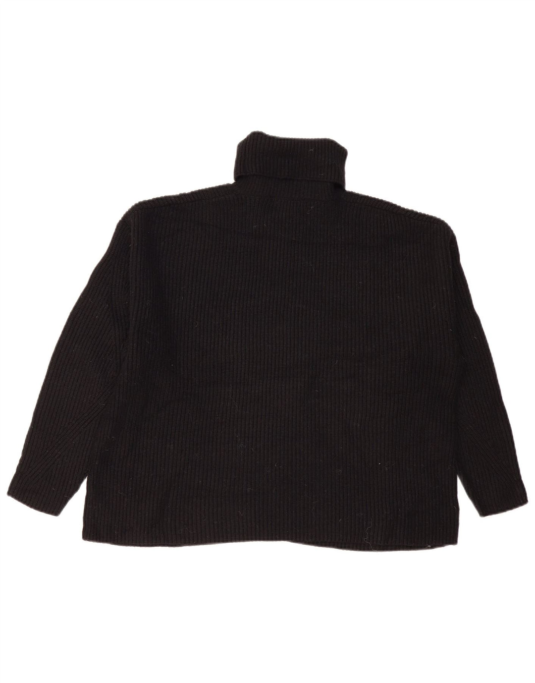 Marks & Spencer Jersey extragrande con cuello vuelto para mujer, talla 40, color negro