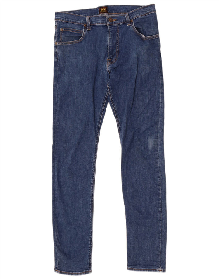 Lee Vaqueros ajustados Luke para hombre W34 L32 Algodón azul