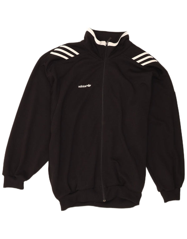 Adidas Chaqueta de chándal para hombre UK 48/50 XL Poliéster negro