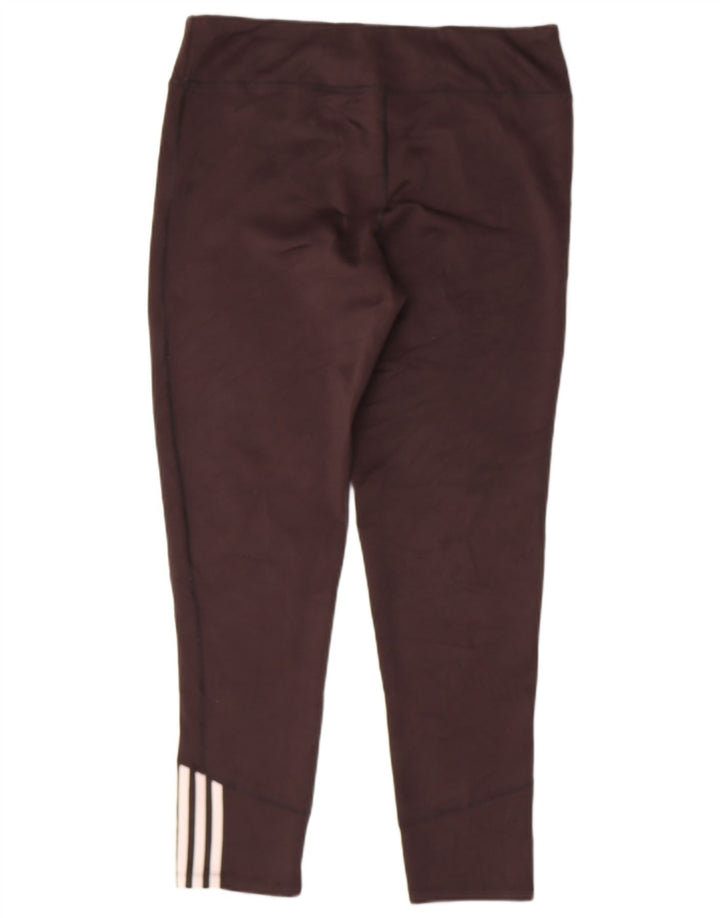ADIDAS Womens Golf Leggings UK 18 XL Black Polyester