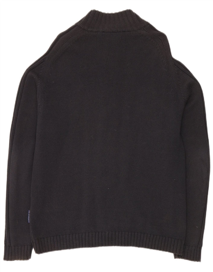 COTTON REPUBLIC Suéter tipo cárdigan para hombre Algodón azul marino medio