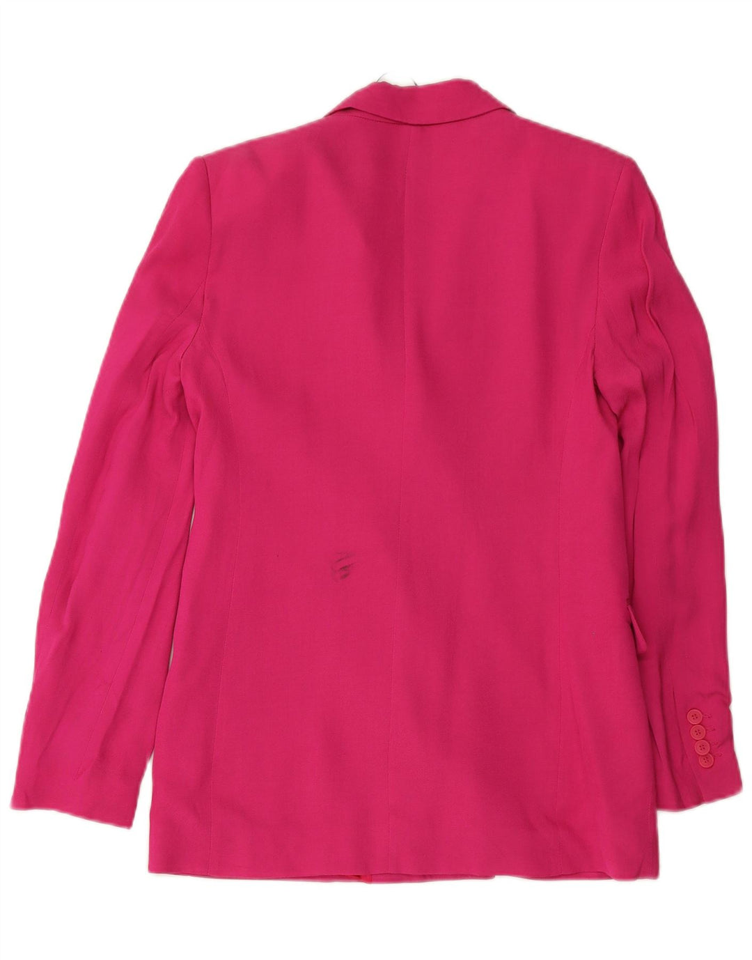 ZARA Chaqueta tipo blazer con doble botonadura y corte holgado para mujer UK 6 XS Viscosa rosa