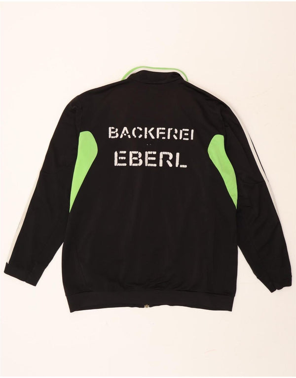 Adidas Mens Graphic Tracksuit Top Jacket UK 44/46 Large Black Colourblock