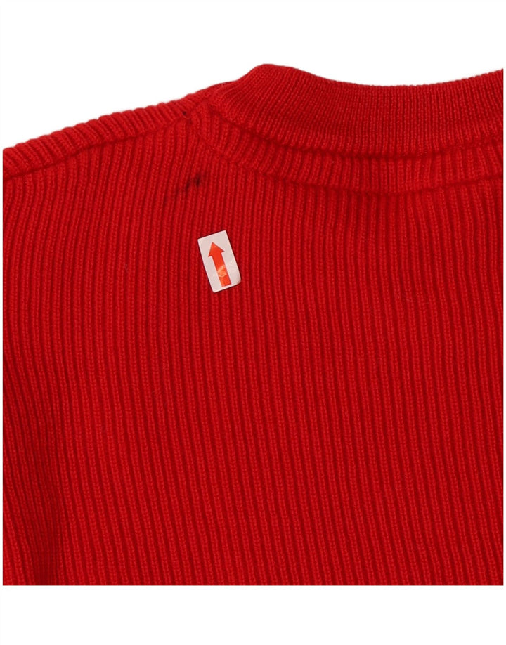 Marina Yachting Jersey Hombre Cuello Redondo Lana Virgen Rojo Pequeño