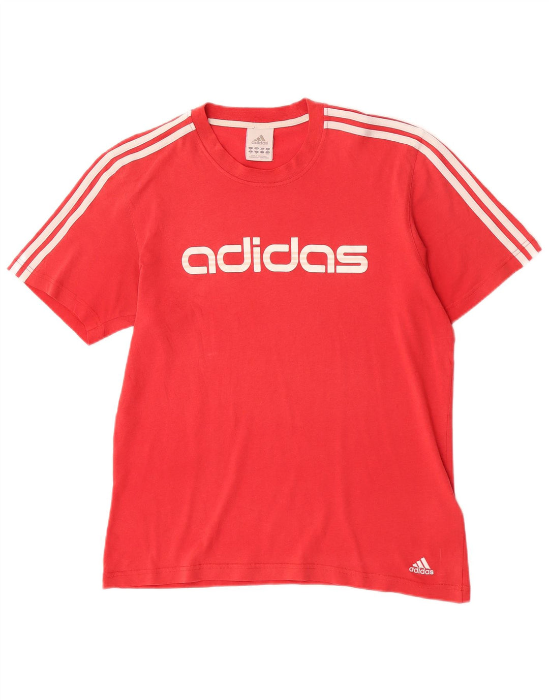 Adidas - Camiseta gráfica para hombre, color rojo medio, algodón