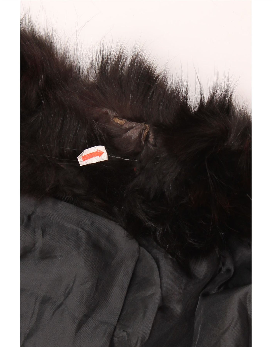 Vintage mujer piel chaqueta de cuero Reino Unido 14 negro medio