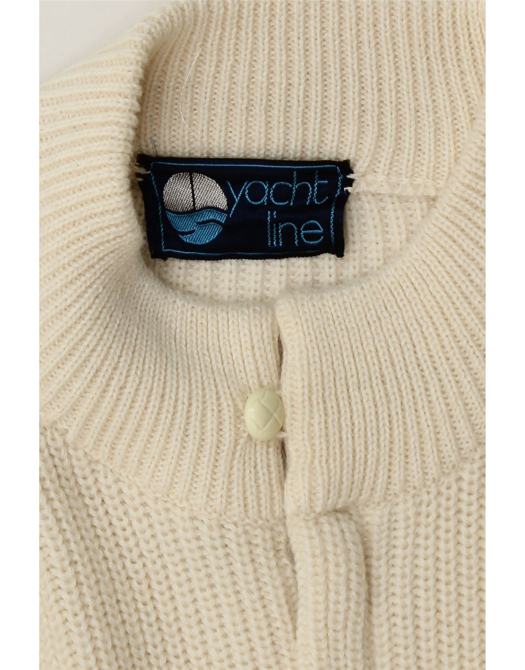 VINTAGE Mens Cardigan Sweater XS Off White Vintage Vintage and Second-Hand Vintage from Messina Hembry 