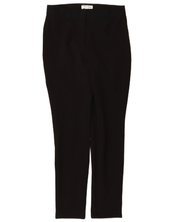 Calvin Klein Pantalones Casuales Slim para Mujer W28 L29 Nylon Negro
