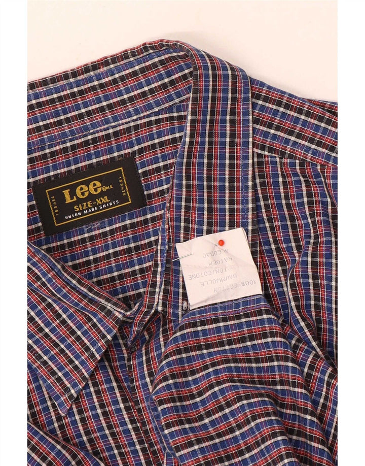 Lee Camisa para hombre 2XL Algodón a cuadros multicolor