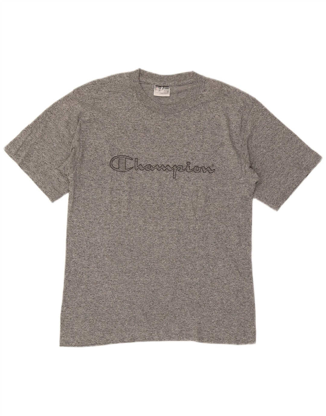 Champion Camiseta gráfica para hombre Top pequeño de algodón moteado gris
