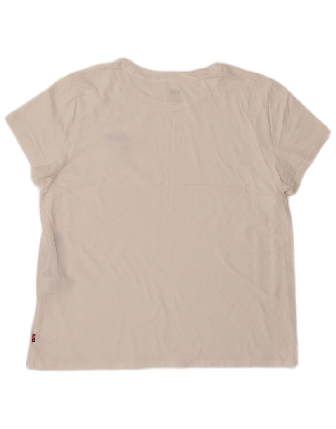 LEVI'S Camiseta para mujer Top UK 44 Grande Algodón blanco