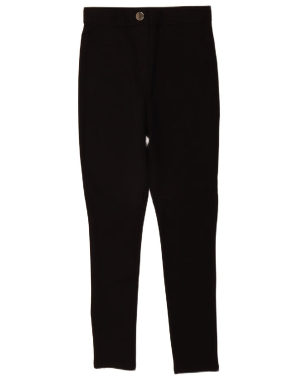 Zara Mujer Pantalón Casual Pitillo Mediano W28 L28 Viscosa Negro