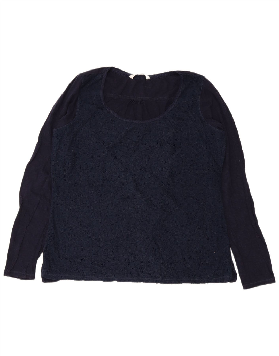 Blusa de manga larga para mujer Fat Face UK 40 XL Algodón floral azul marino