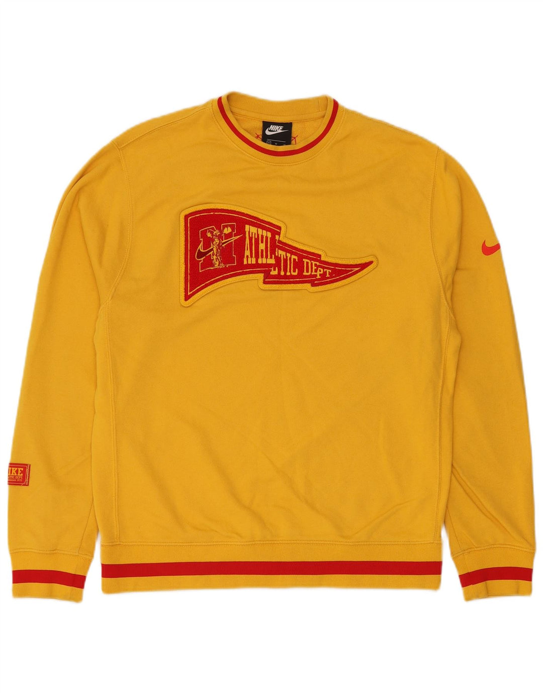 Nike Athletic Dept Graphic Sudadera tipo jersey de algodón amarillo medio para hombre