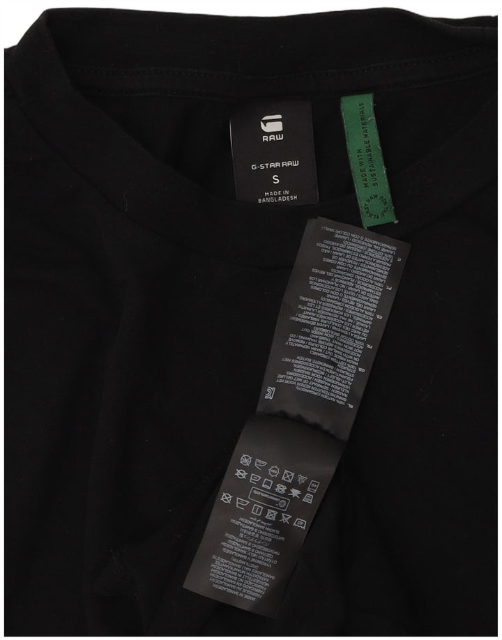 G-Star Hombre Camiseta Top Small Negro Algodón