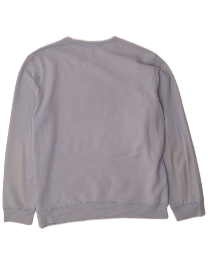 Gap Hombre Sudadera Gráfica Jumper XL Algodón Azul