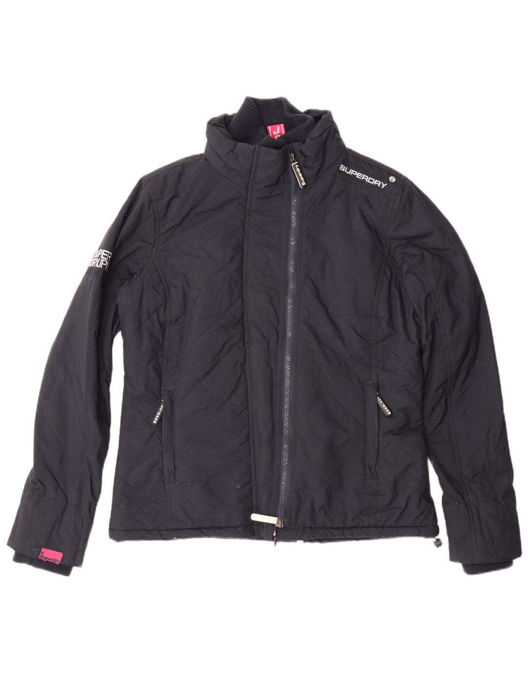 Superdry Chaqueta Cortavientos Windcheater para Mujer UK 46 Large Nylon Azul Marino