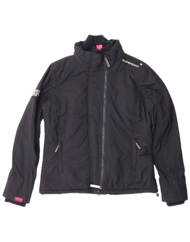 Superdry Chaqueta Cortavientos Windcheater para Mujer UK 46 Large Nylon Azul Marino