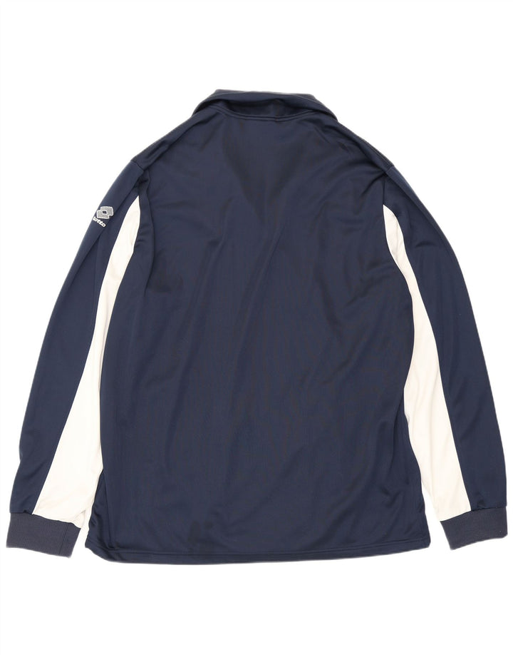 Lotto Chaqueta de chándal para hombre 3XL Azul marino Colorblock Poliéster