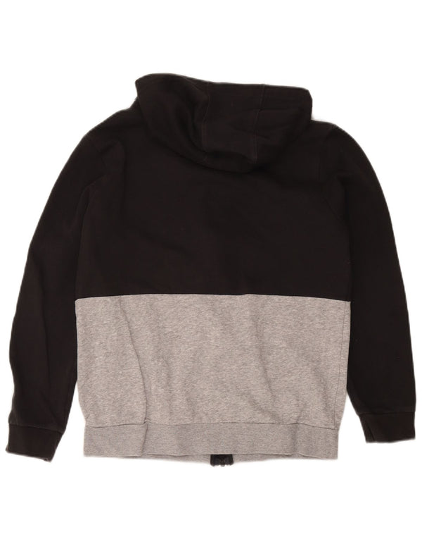 Adidas Sudadera con capucha y cremallera para niños 13-14 años Algodón color block negro